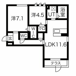 シャルマン本山の物件間取画像